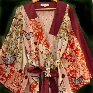 Beautiful cotton and silk kimono